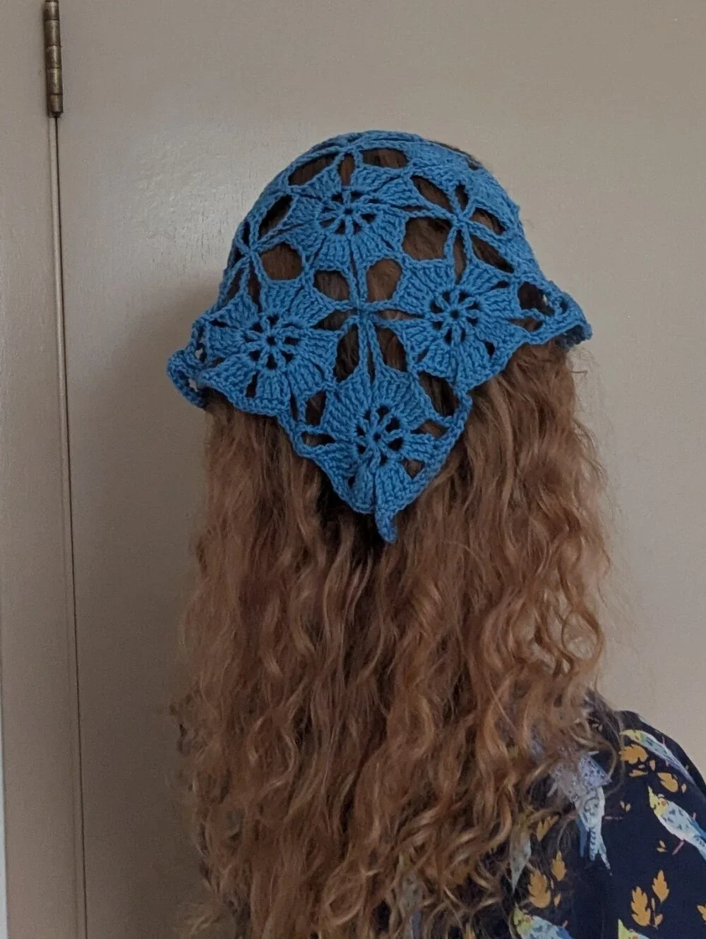 Crochet Floral Lace Headscarf Bandana Kerchief - 5 Colors Available